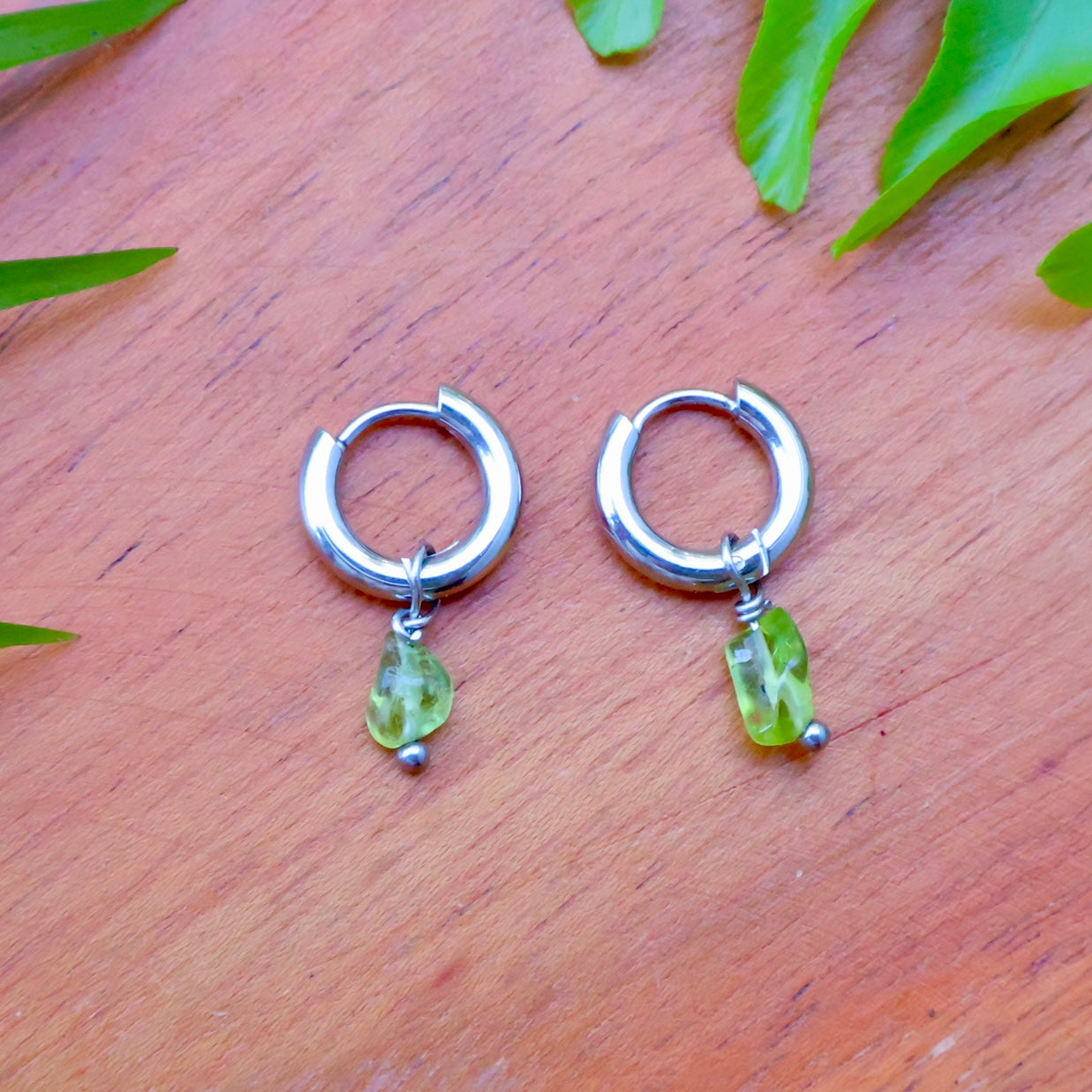 Peridot Earrings - Silver