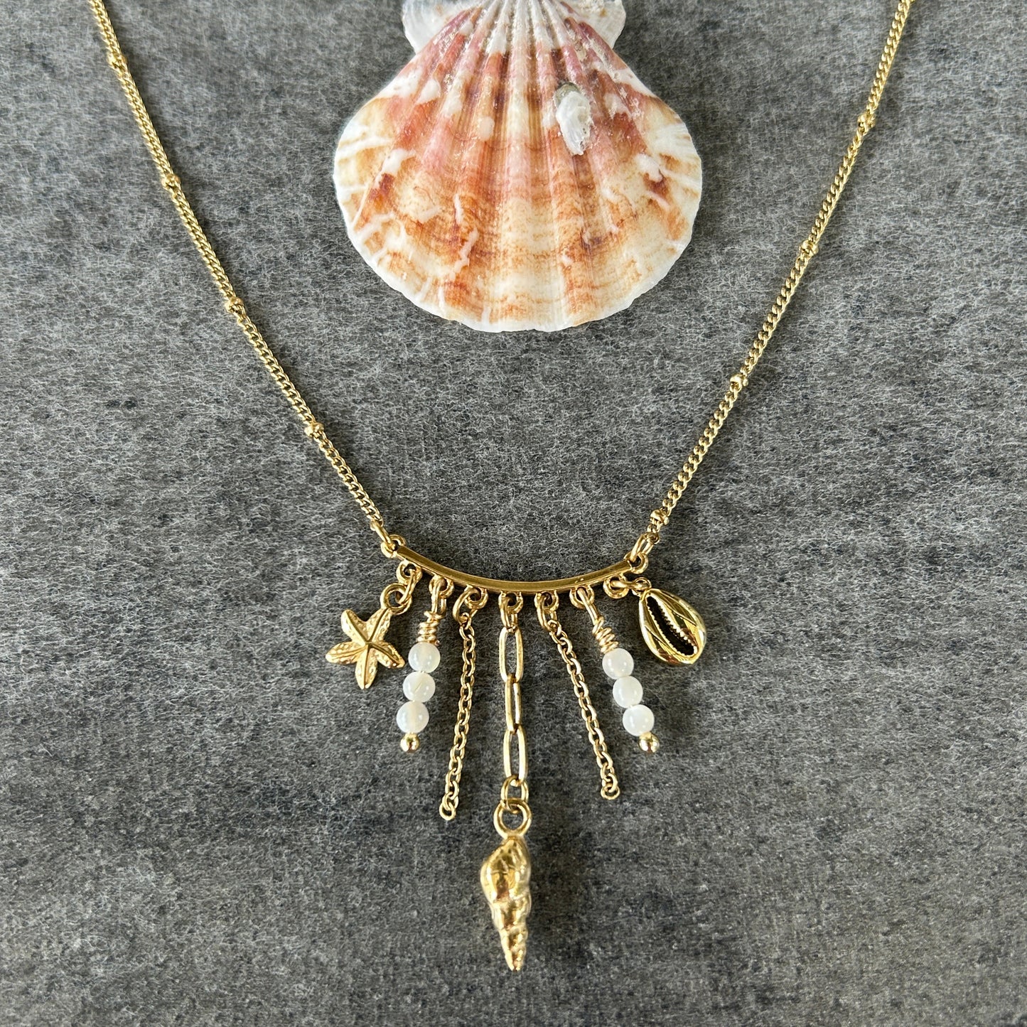 Cascade Gold Necklace Osealina