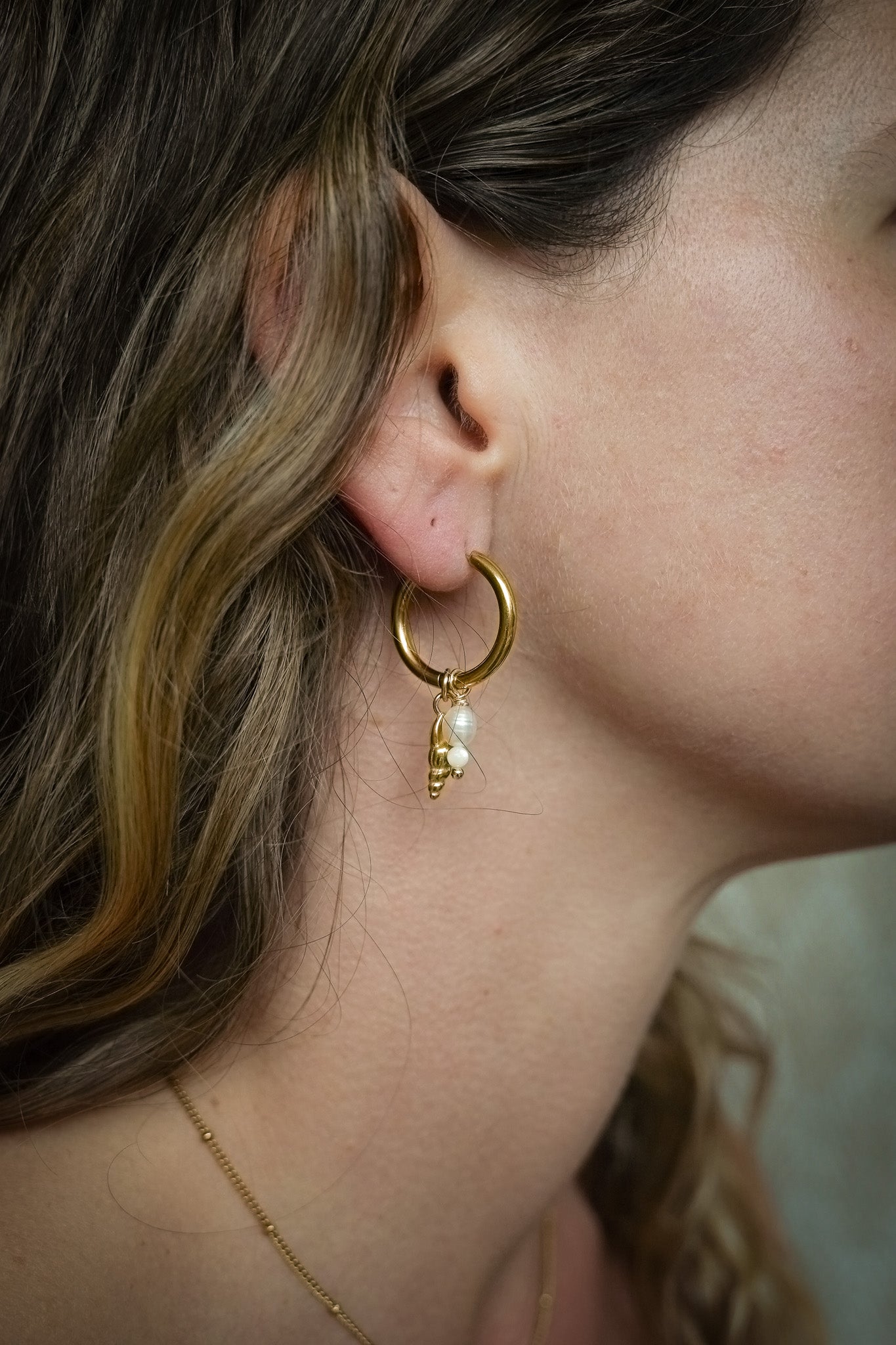Screw Shell Earrings