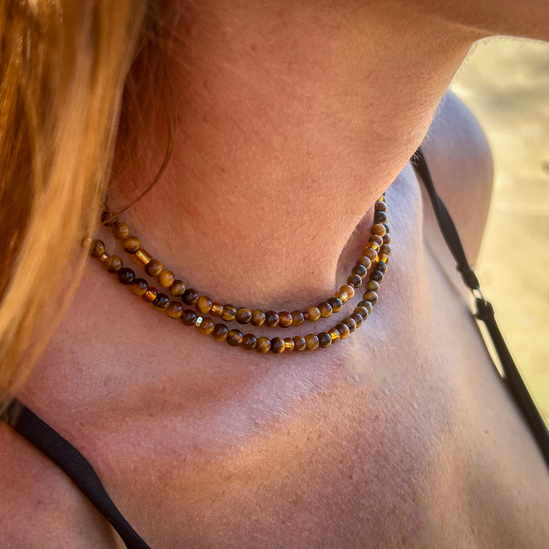 Osealina Sunglass- & Bellychain - Tigerseye