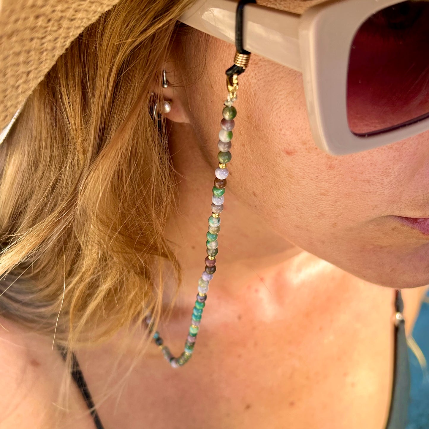 Osealina Sunglass- & Bellychain - Indian Agate
