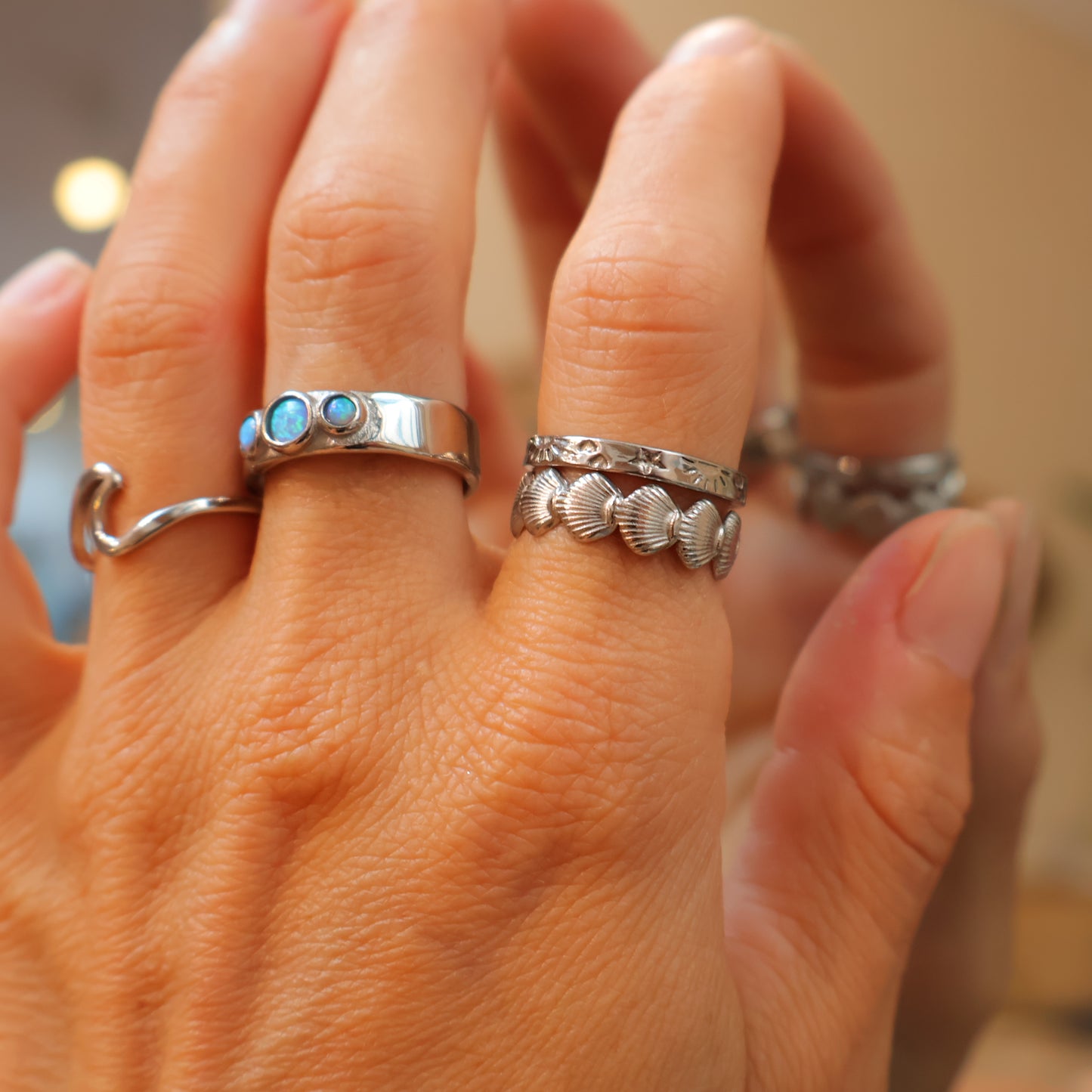 Shell Ring Silver