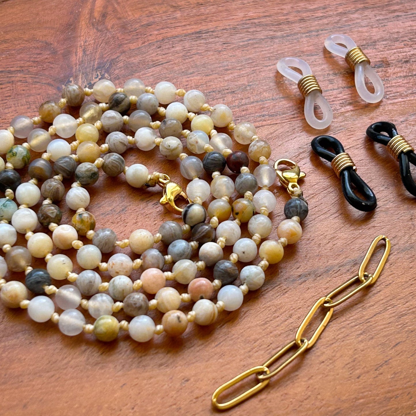 Osealina Sunglass- & Bellychain - Bamboo Agate