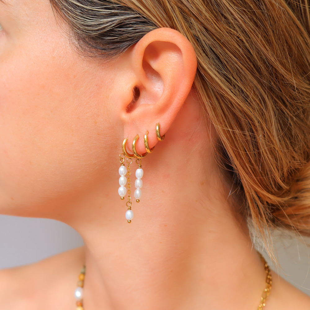 Earrings - Pearl Drops Dangly