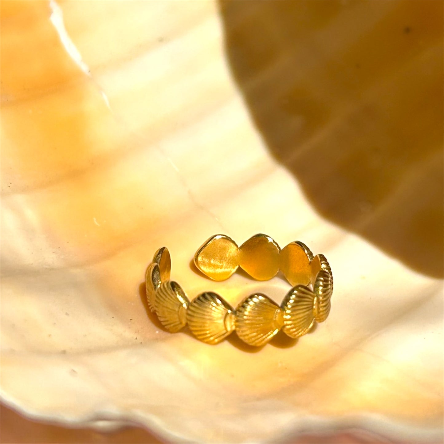 Shell Ring open Osealina Jewellery