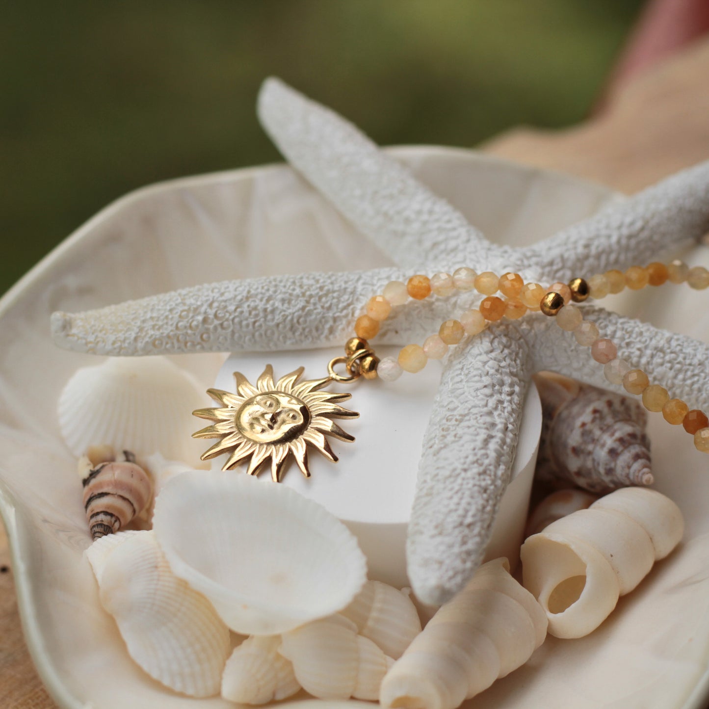 Sun Necklace Yellow Osealina Jewellery
