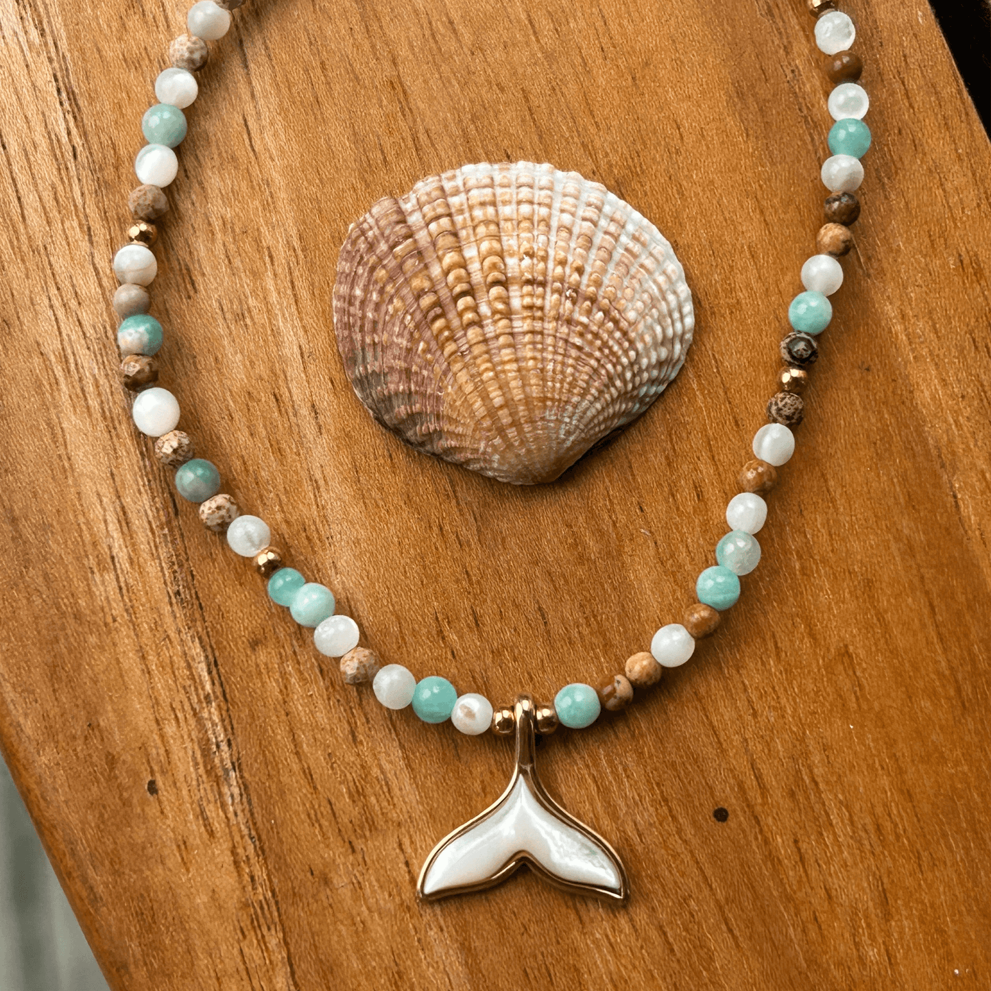 Whale Tale Necklace Osealina Jewellery