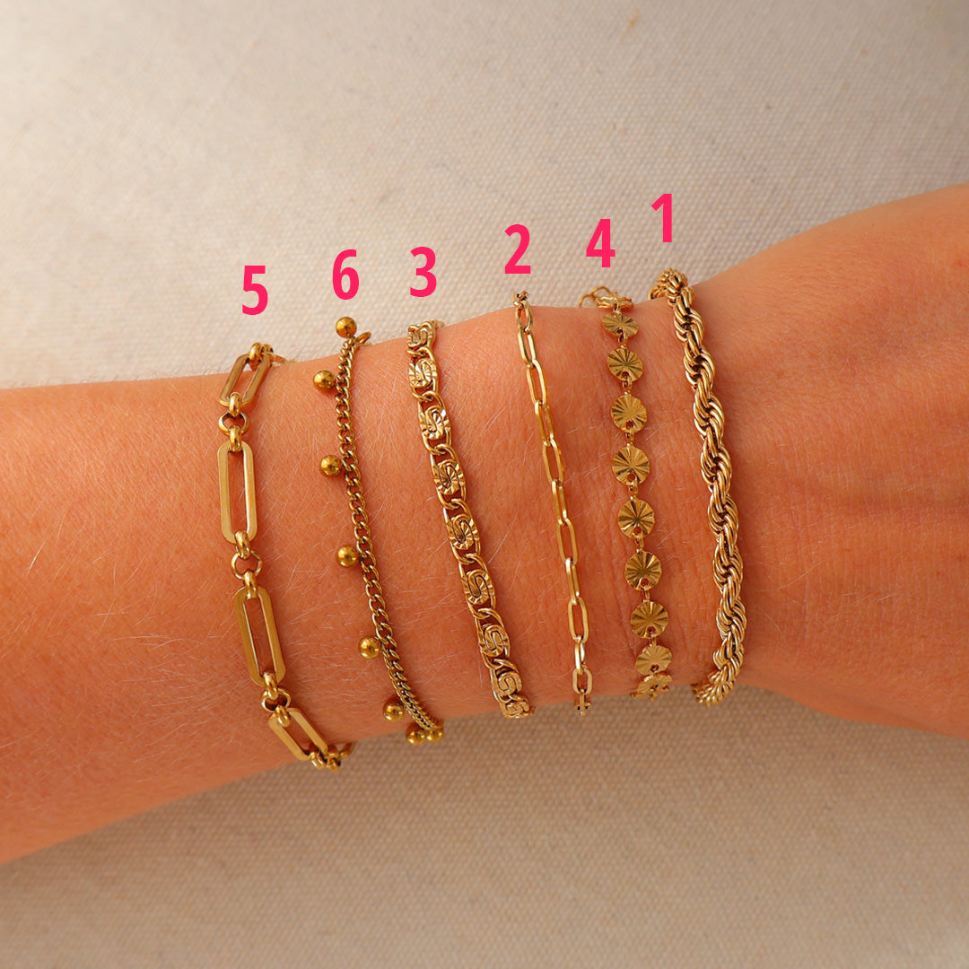 Gold Bracelets - Personalised Gemstone