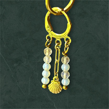 Dangly Earrings - Opalite Gemstone