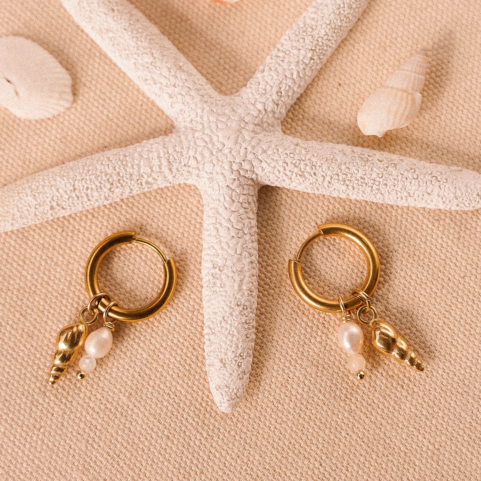 Screw Shell Earrings Osealina