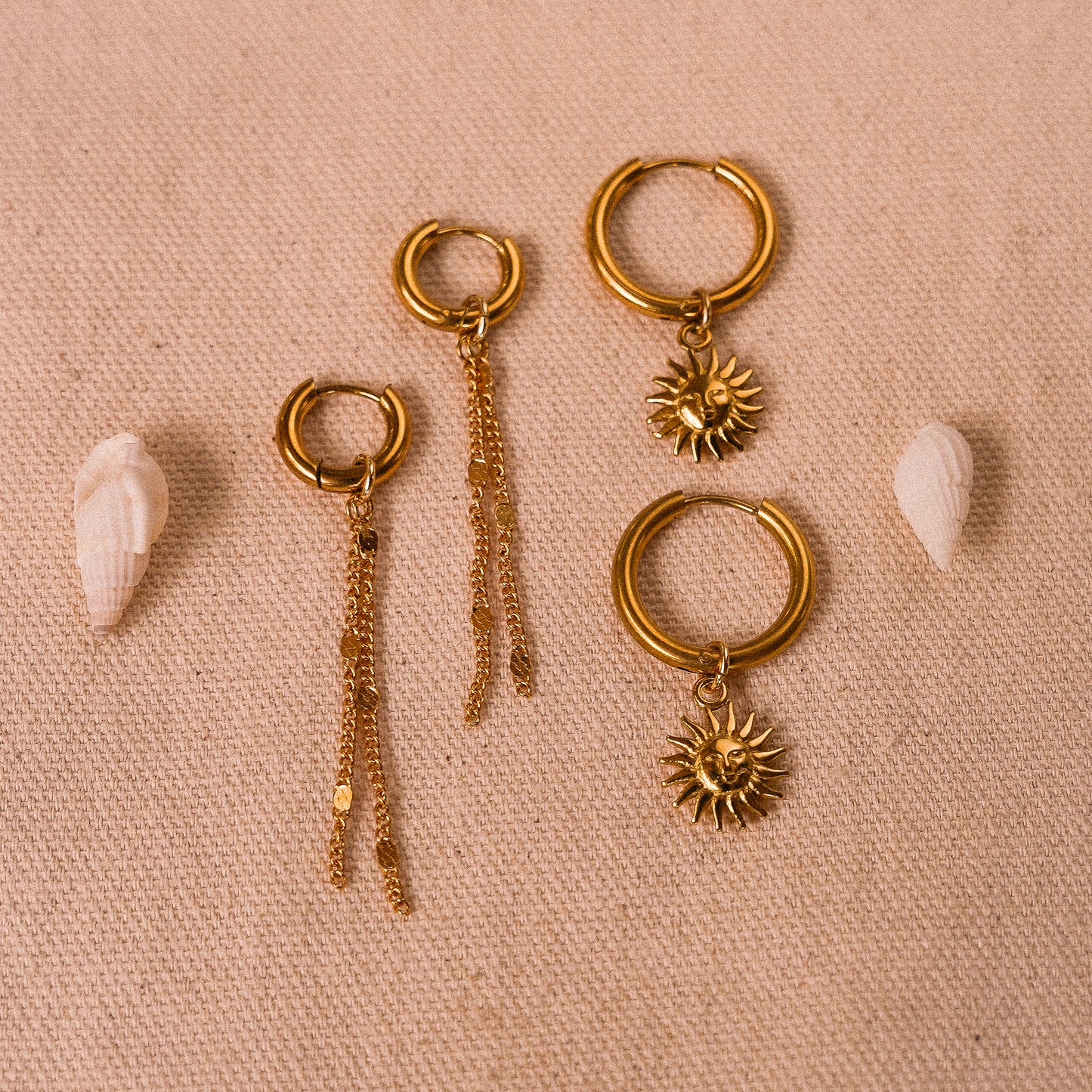 Earring Set of 2 - Mix & Match - Dangly Sun Osealina