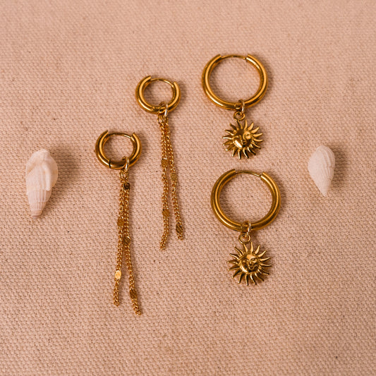 Earring Set of 2 - Mix & Match - Dangly Sun Osealina