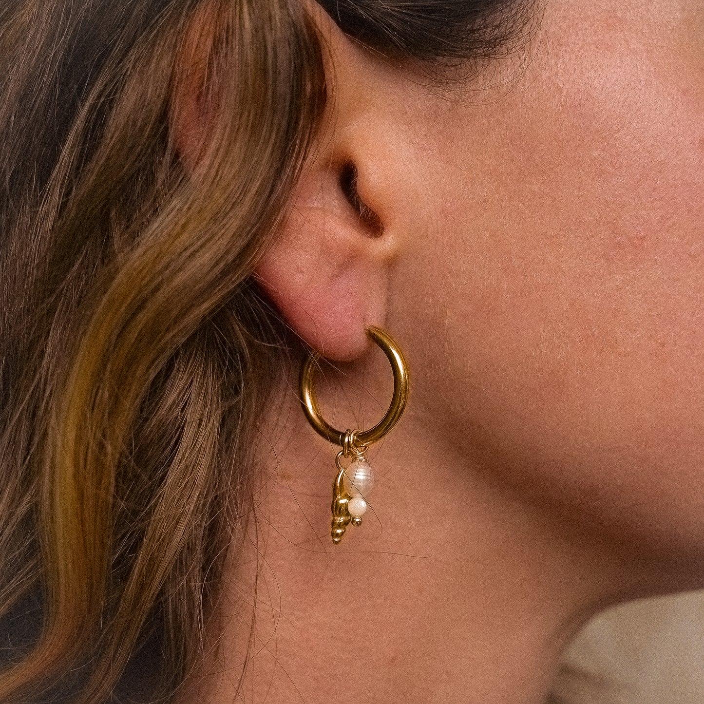 Screw Shell Earrings Osealina