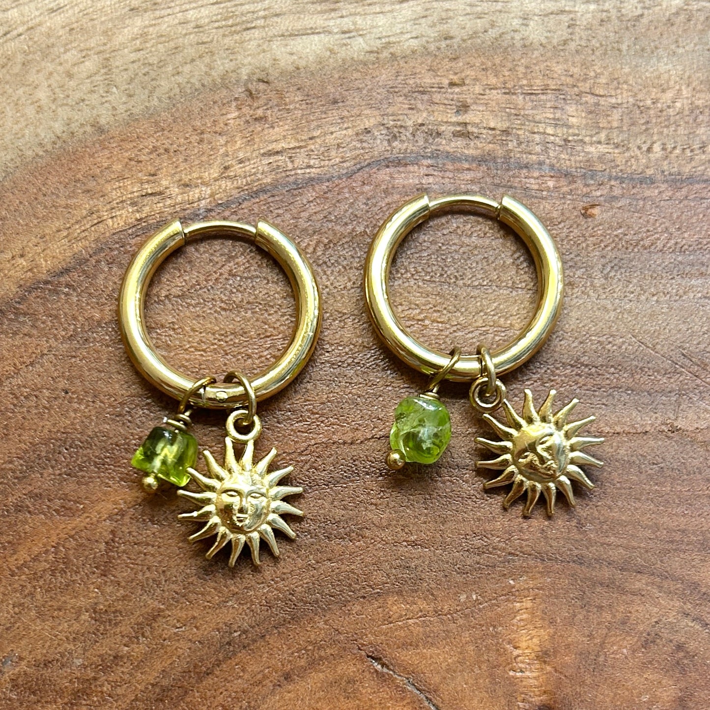 4 in 1  Earrings - Sun & Peridot