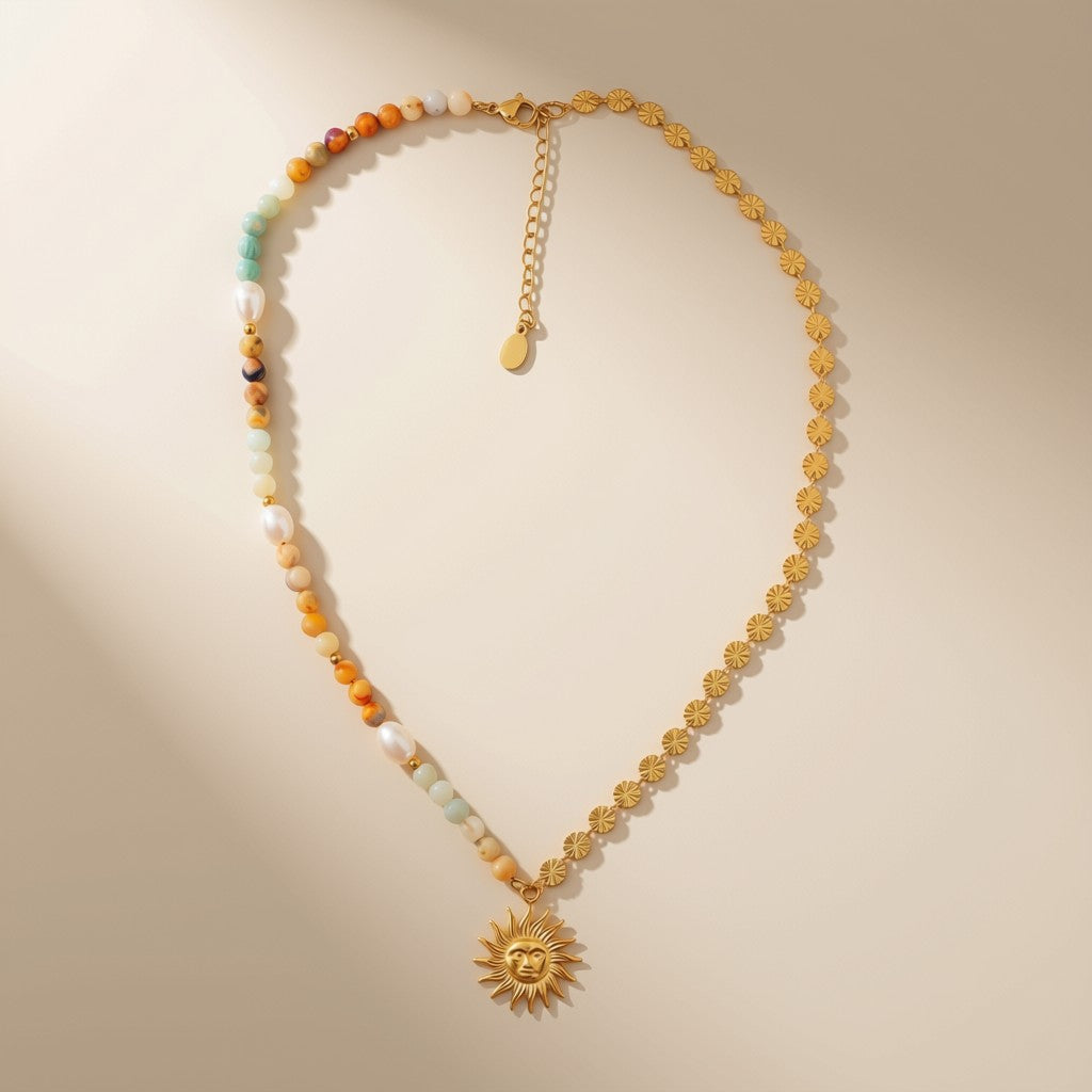 The "50/50" Necklace - Sun