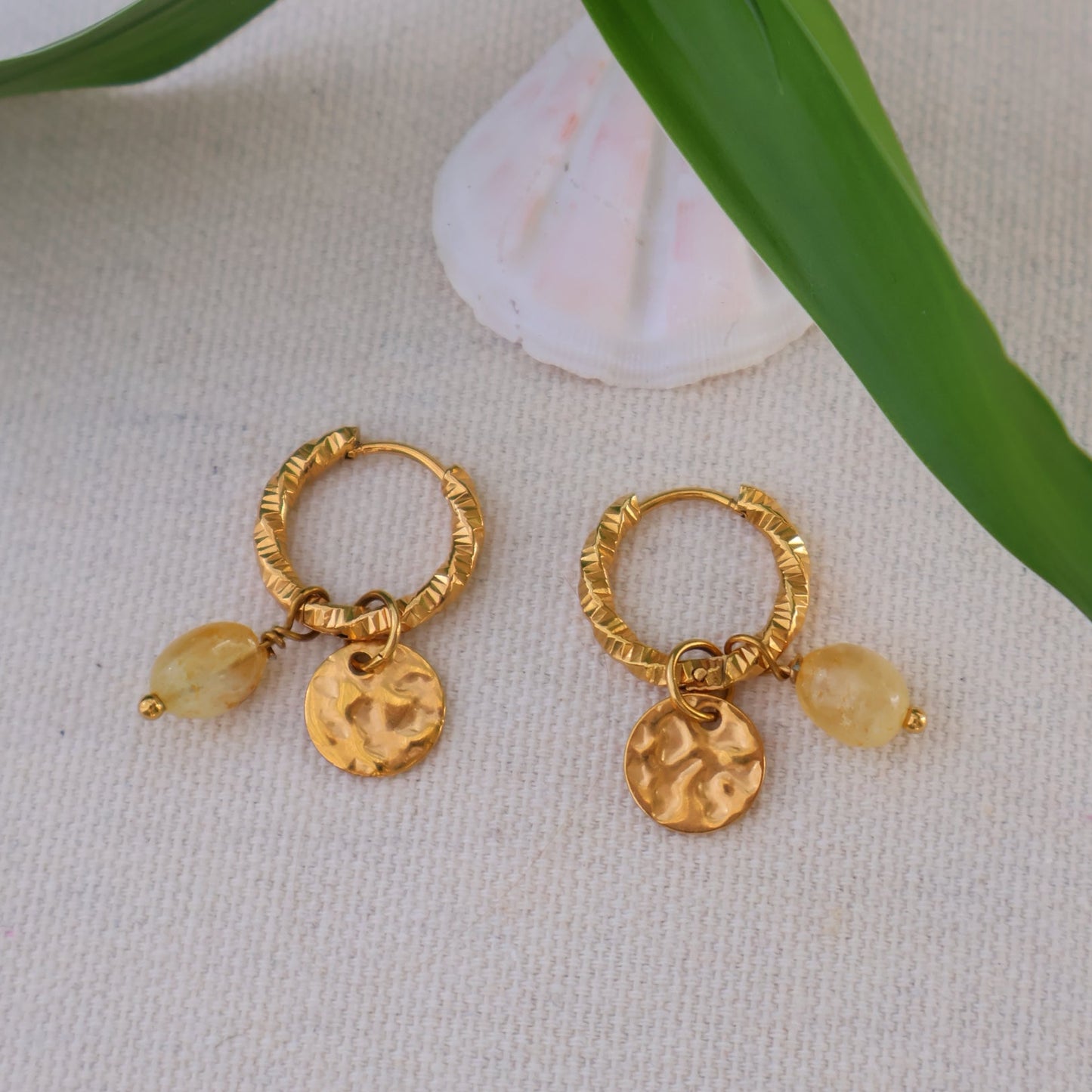 Hammered Coin Earrings