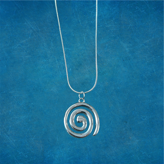 Swirl Necklace - Silver