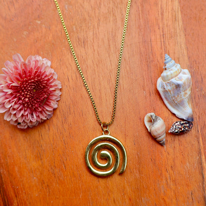 Spiral Necklace - Gold