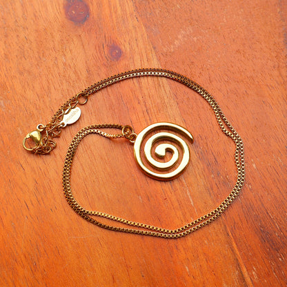 Spiral Necklace - Gold