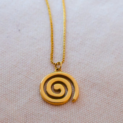 Spiral Necklace - Gold