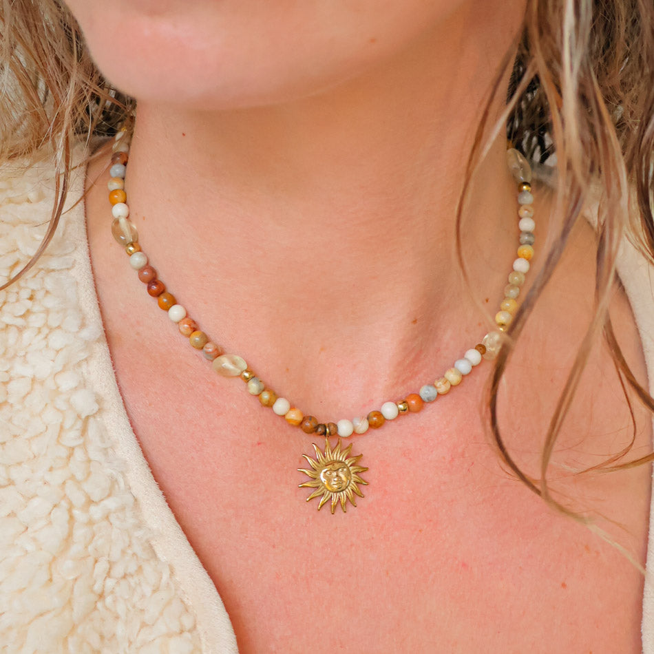 Sun Necklace -  Sparkling Sand