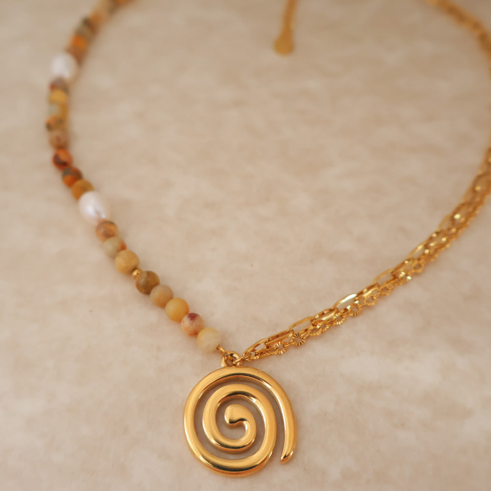 The "50/50" Necklace - Spiral