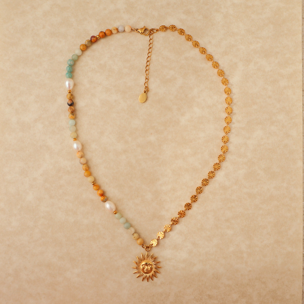 The "50/50" Necklace - Sun
