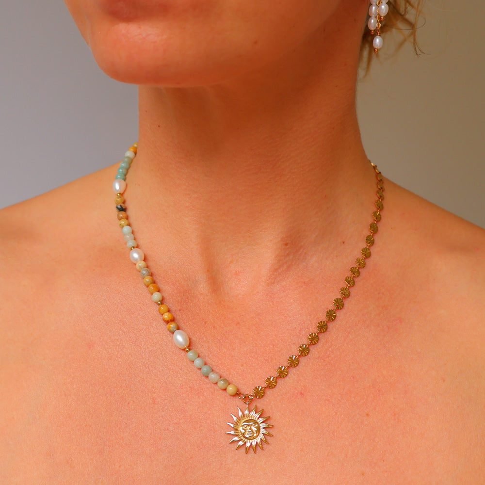 The "50/50" Necklace - Sun