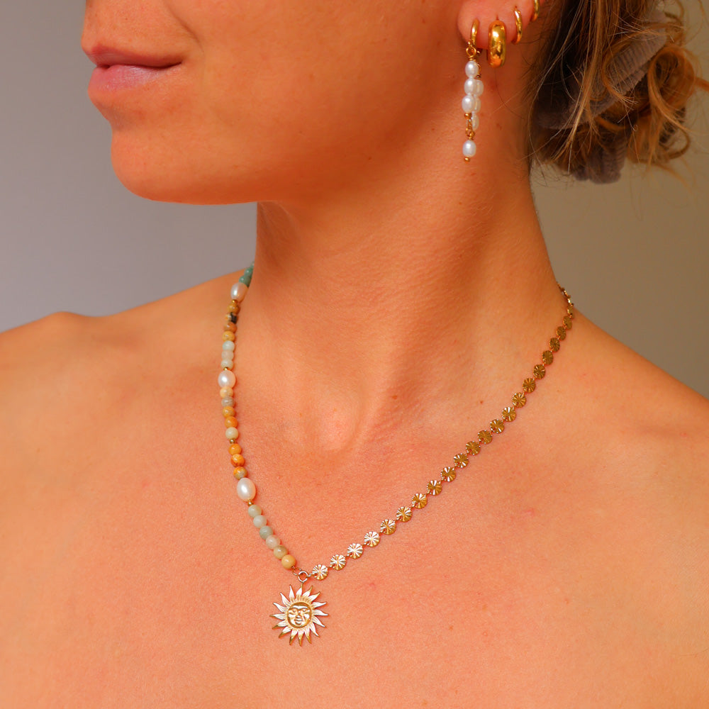 The "50/50" Necklace - Sun