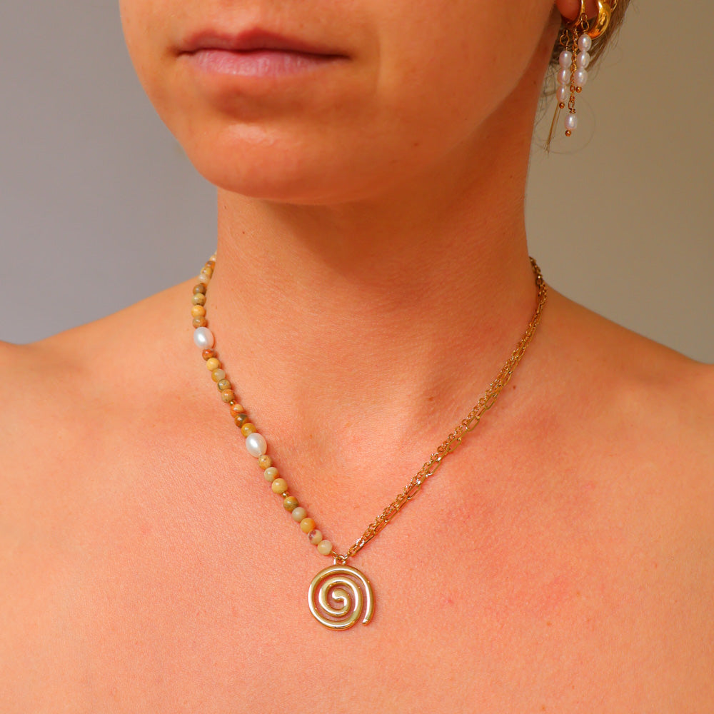 The "50/50" Necklace - Spiral