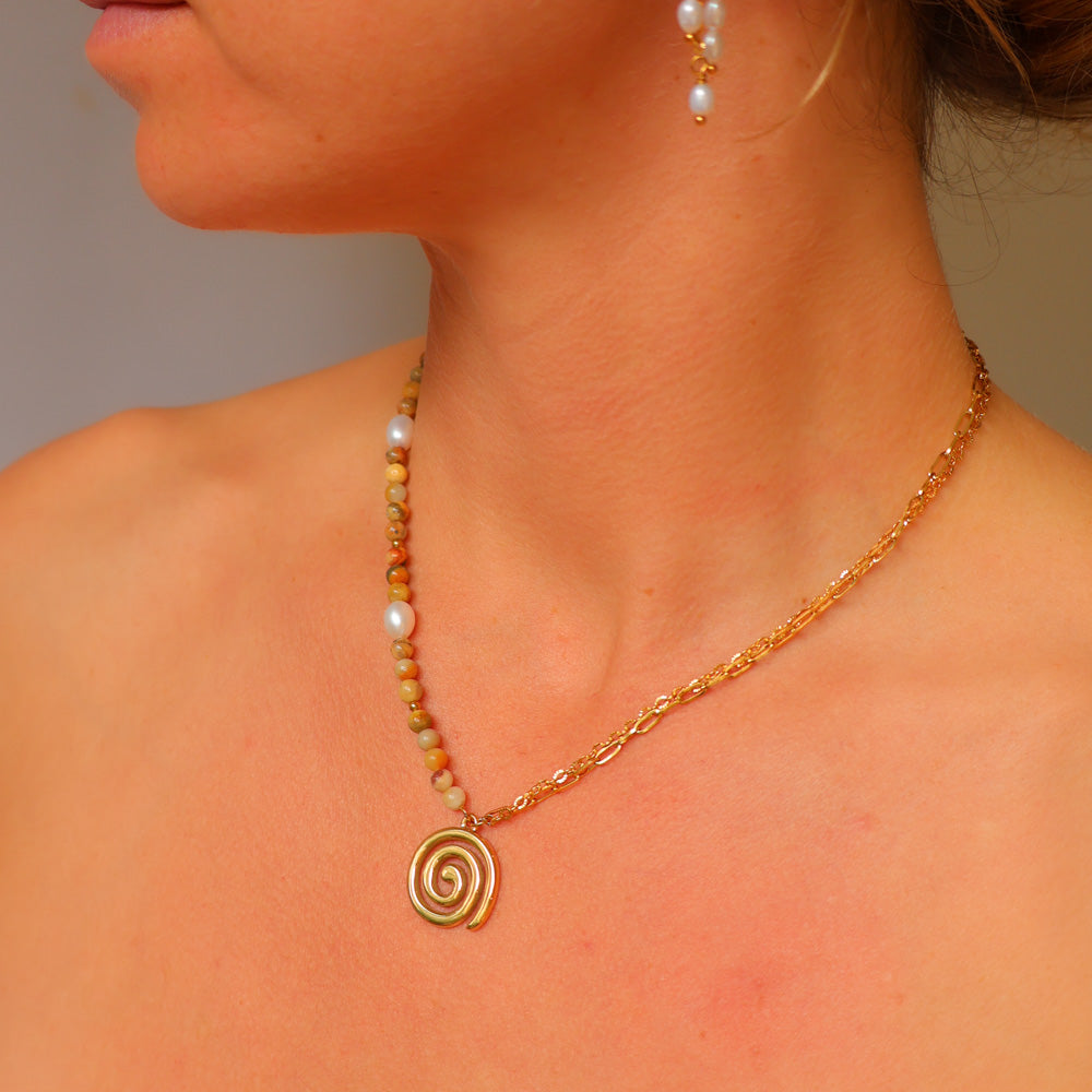 The "50/50" Necklace - Spiral