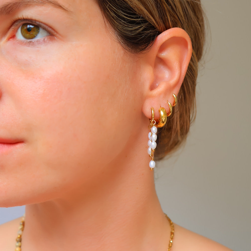 Earrings - Pearl Drops Dangly