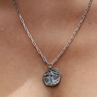 Wategos Surf Necklace - Silver