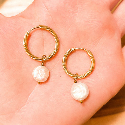 Twisted Pearl Earrings - Two Looks in One