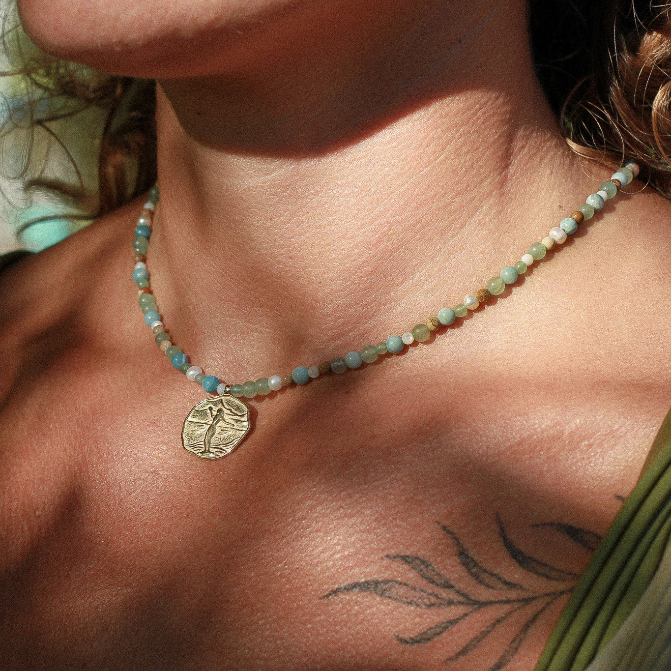 Wategos Surf Gemstone Choker - Osealina Jewellery