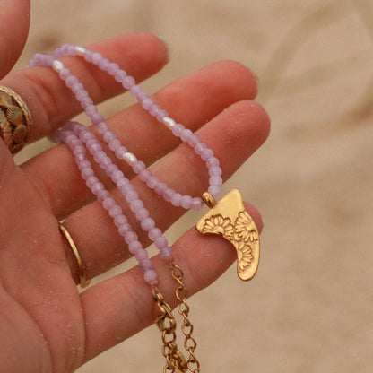 Surf Fin & Daisy- Amethyst Choker