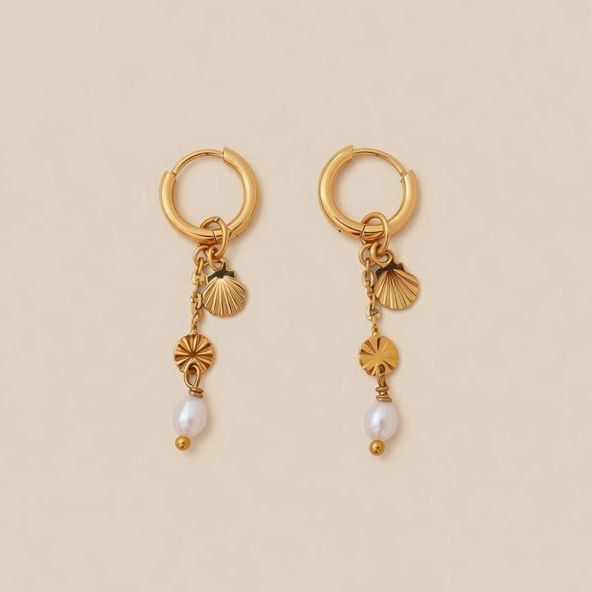 Dangly mini Shell Earrings