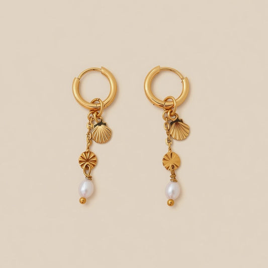 Dangly mini Shell Earrings