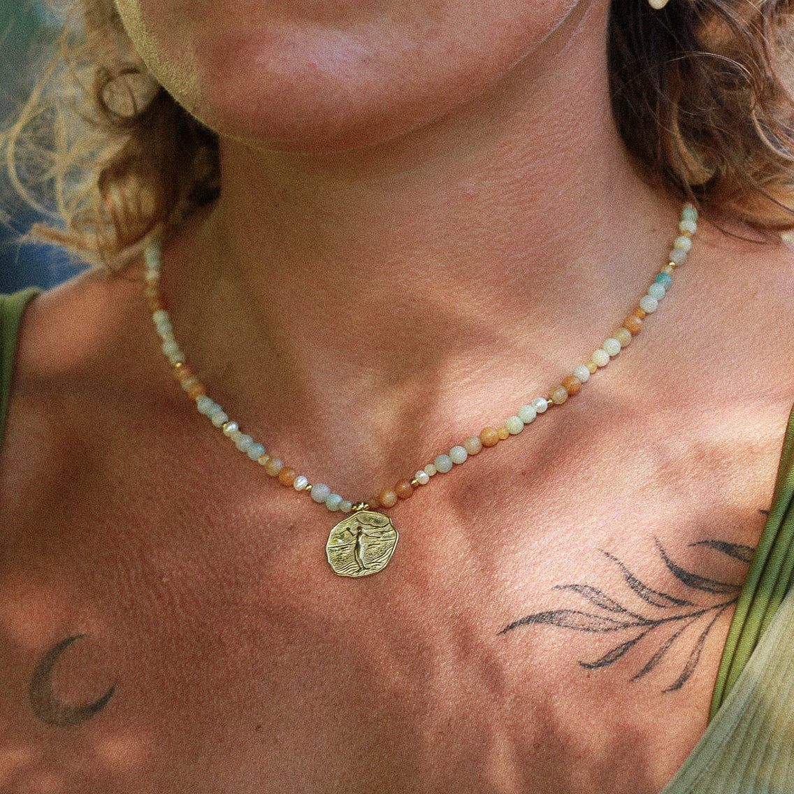 Wategos Surf Gemstone Choker - Osealina Jewellery