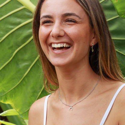 Moon Necklace - Silver