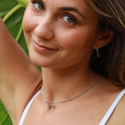 Moon Necklace - Silver