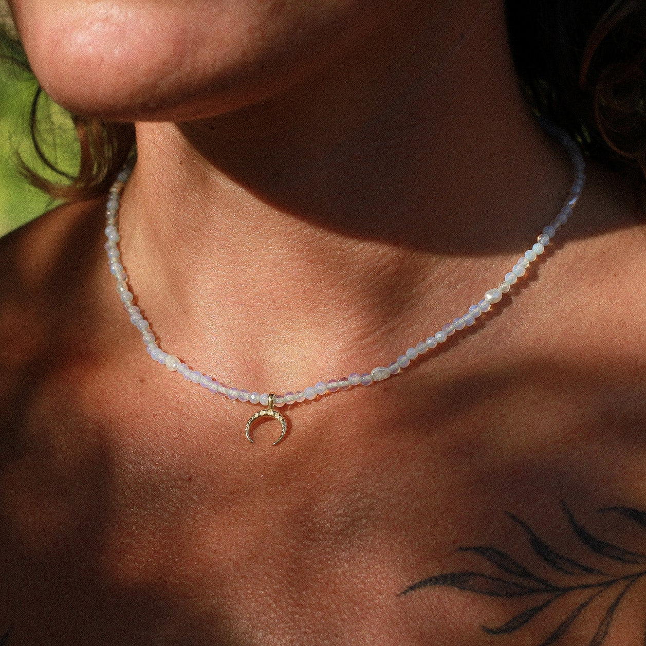 Moon Opalite choker - Osealina Jewellery