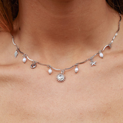 Multicharm Choker - Silver