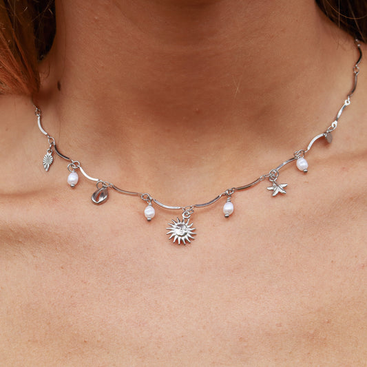 Multicharm Choker - Silver