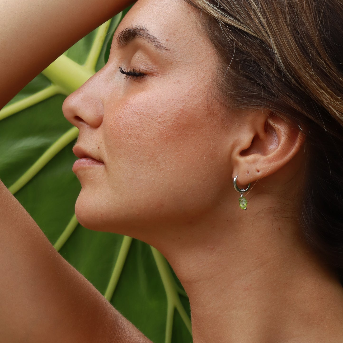 Peridot Earrings - Silver