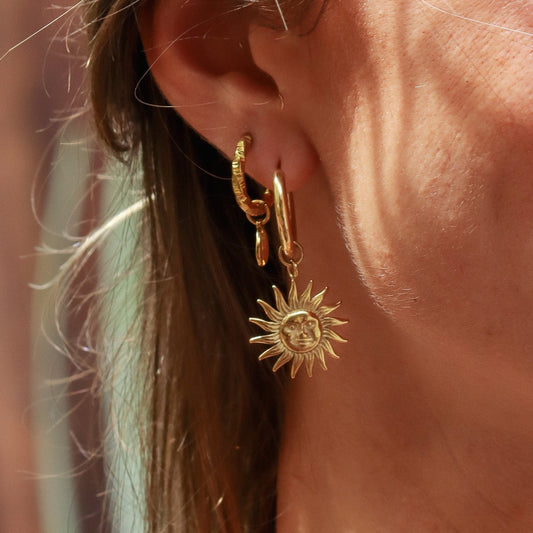 Sun_Earrings Gold
