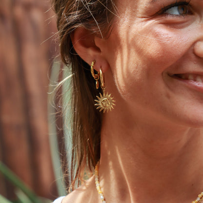 Sun Earrings - Gold