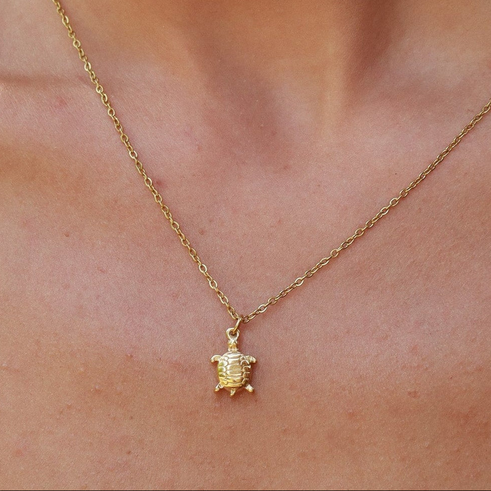 Turtle Necklace - Gold
