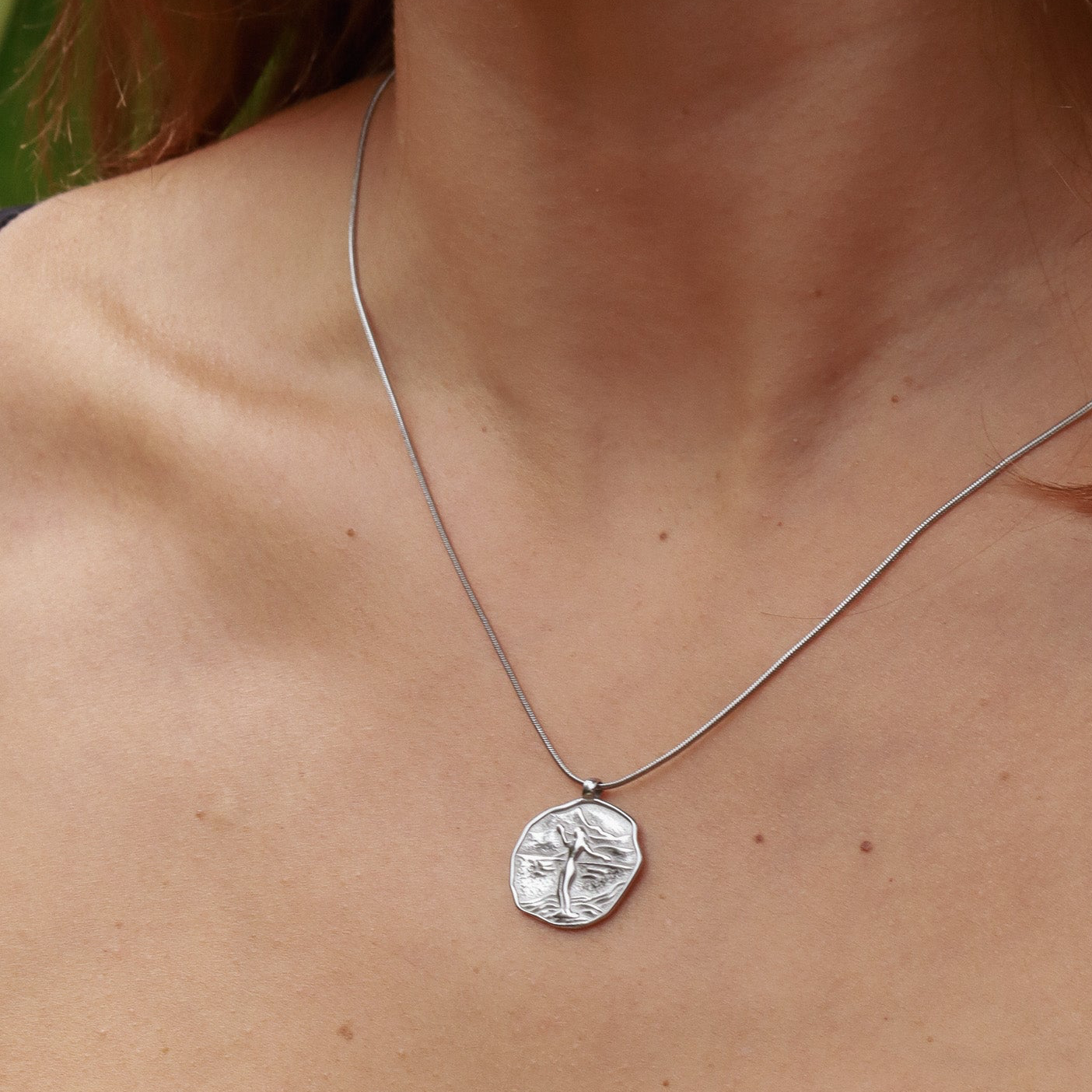 Wategos Surf Necklace - Silver