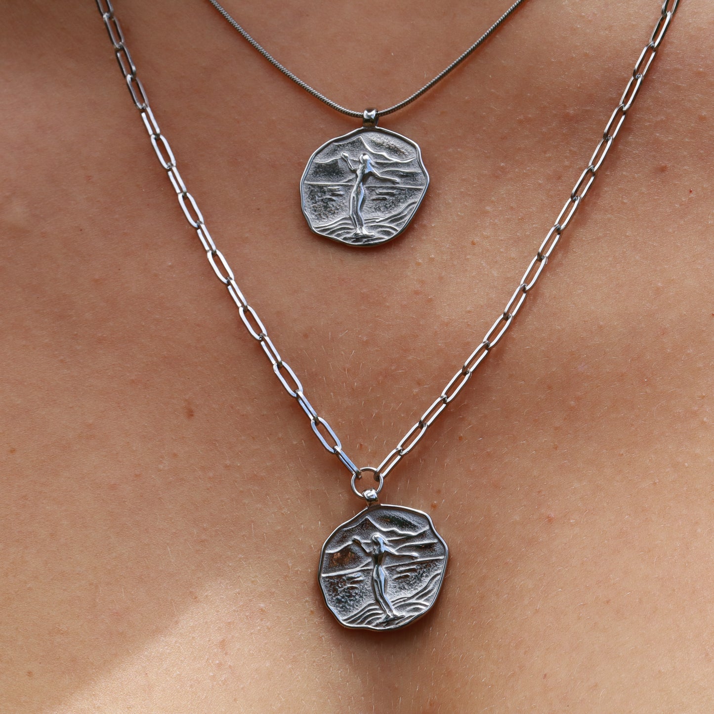 Wategos Surf Necklace - Silver